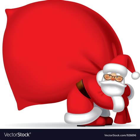 Santa Claus With Sack Royalty Free Vector Image
