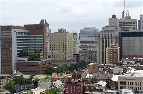 Retro Baltimore Now And Then Pictures Downtown Baltimore Skyline