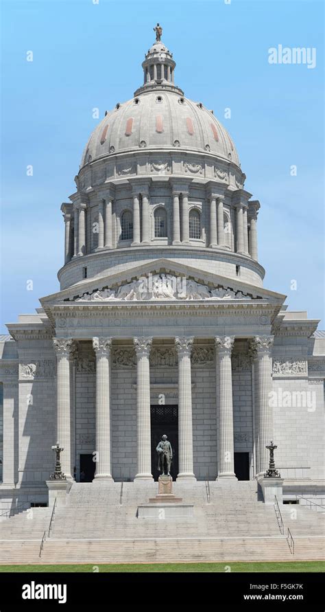 Front Of The Missouri State Capitol Building In Jefferson City