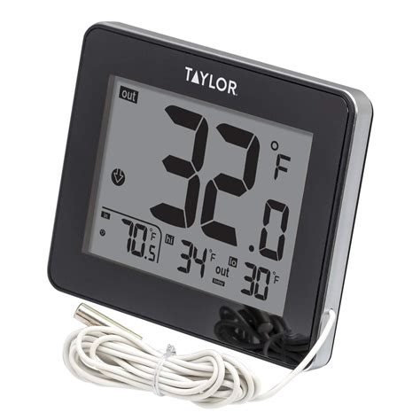 Taylor Wired Digital Indooroutdoor Thermometer Ebay