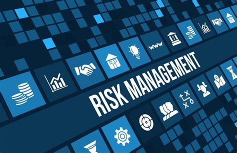 Risk Management Concept Image With Business Icons And Copyspace