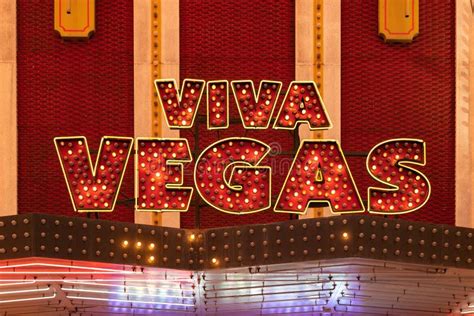 Viva Vegas Neon Sign Editorial Stock Photo Image Of Lights 272434223