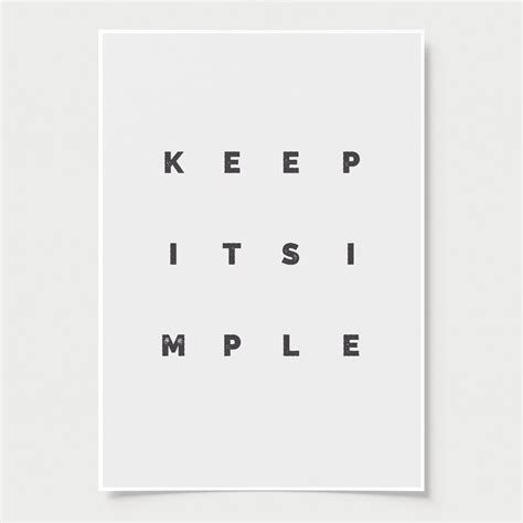 Keep It Simple Design Different