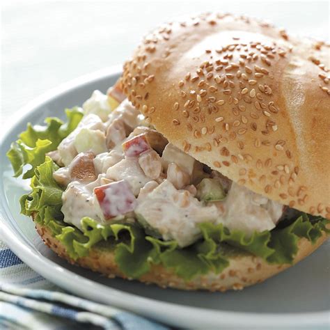 Cashew Chicken Salad Sandwiches Recipe Taste Of Home