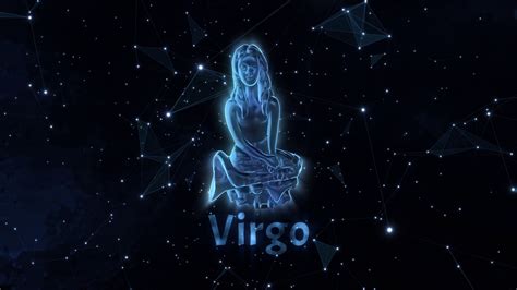 Virgo Zodiac Horoscope Sign 3d Animation Astrology Motion Background 00