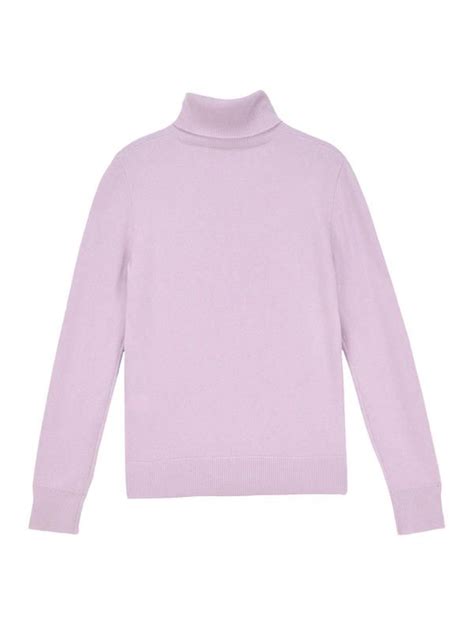 Pure Cashmere Nyc Turtleneck Sweater Lavender On Garmentory Pure