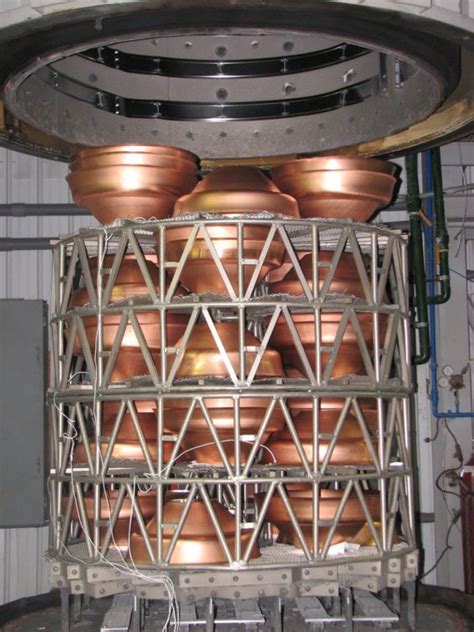 Copper Spinning Loaded For In Process Anneal In Vacuum Atmosphere