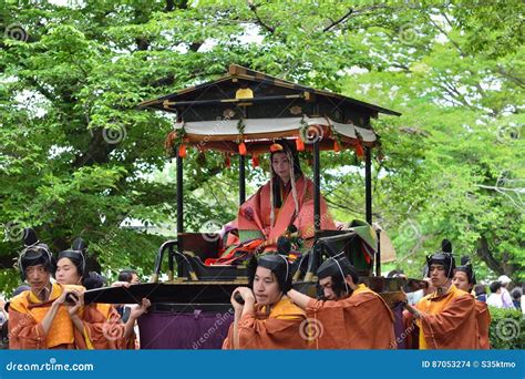 The Parade Of Kyoto Aoi Festival Japan Editorial Image