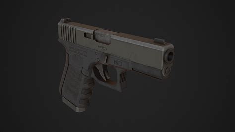 Glock 19 Low Poly 3d Model Cgtrader