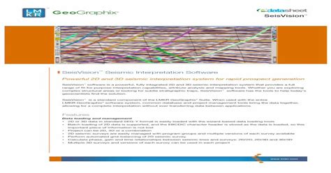 Seismic Interpretation Software · Pdf Filepowerful 2d And 3d Seismic