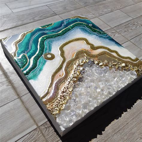 Malachite Geode 3d Wall Art Geode Art Pintura Por Alexandra