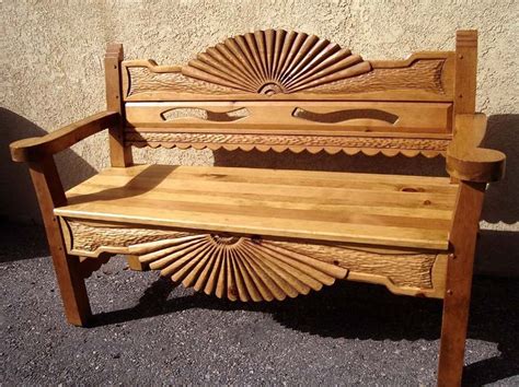 + corliving miramar white washed wood outdoor storage bench. Spanish Colonial Benches | Colonial furniture, Southwest ...