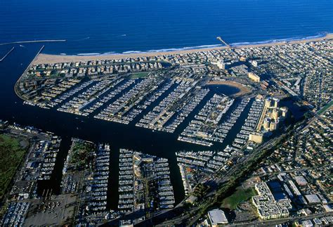 Aerial View Of The Marina Del Rey Los Photograph By Panoramic Images