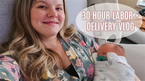 30 Hour Labor Delivery Vlog Scheduled Induction At 39 Weeks ♡ Youtube