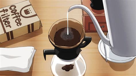 Pin By Liza Dinata On GIF FOOD Anime Coffee Food How To Make Coffee