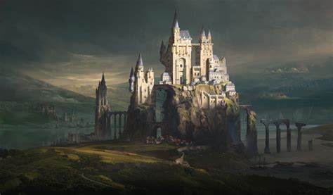 Download 1920x1080 Majestic Castle Fantasy World Landscape Scenic