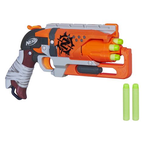 Nerf Zombie Strike Clear Shot Gun Pistol Blaster Orange With Scope And Hot Sex Picture
