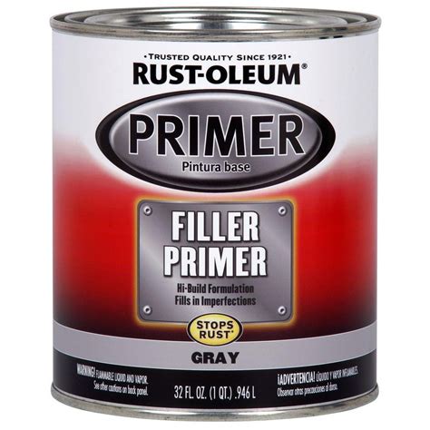 Rust Oleum Automotive 1 Qt Gray Filler Primer 2 Pack 254863 The