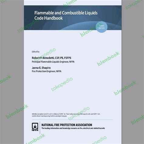 Jual Buku NFPA 30 And NFPA 30A Flammable And Combustible Liquids Code