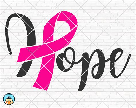 Hope Svg Breast Cancer Svg Cancer Awareness Svg Cancer Etsy Uk