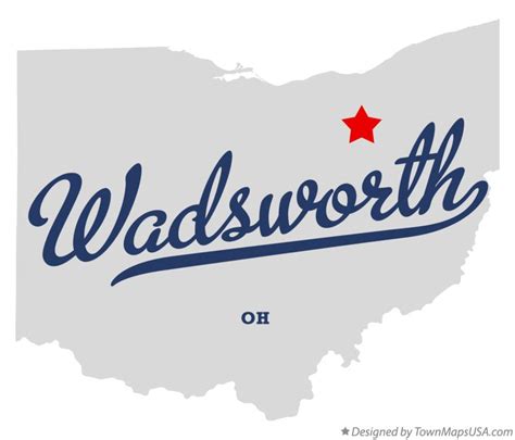 Map Of Wadsworth Oh Ohio