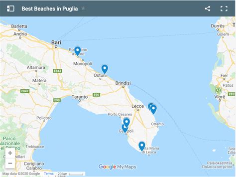 Detailed Map Of Puglia Italy