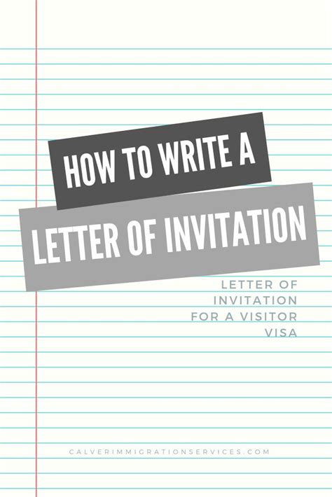 Canadian Letter Of Invitation Sample