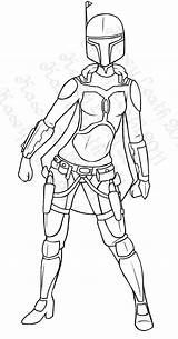 Mandalorian Armor Female Coloring Drawing Deviantart Template Atroxa Clone Fett Boba Wars Star Drawings Mando Fan Sketch Trooper Templates sketch template