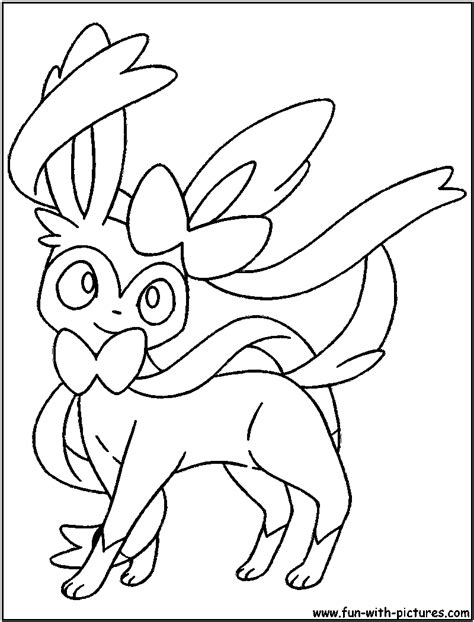 Pokemon Eevee Evolutions Coloring Pages Sketch Coloring Page