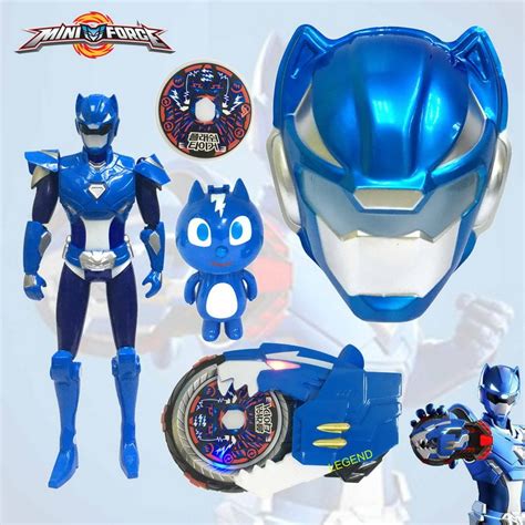 Mini Force X Agent Toys Robot Volt Mask And Miniforce Blue Selector Toy