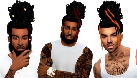 Male Colored Dreads Sims 4 Afro Hair Sims 4 Hair Male
