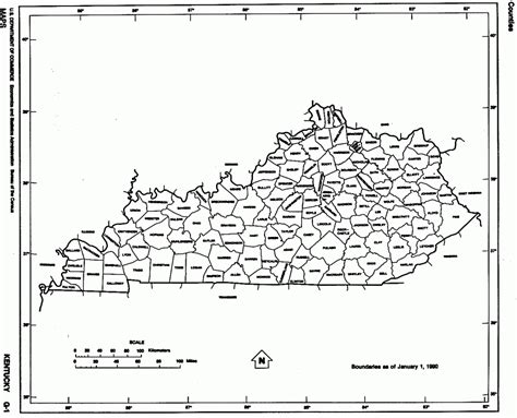Printable Map Of Kentucky Counties Printable Maps