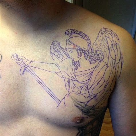 24 Best 8x10 Angel Outline Tattoo Images On Pinterest