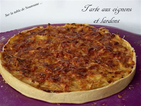 Tarte aux oignons et lardons
