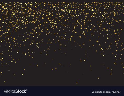 Gold Glitter Texture On A Black Background Vector Image