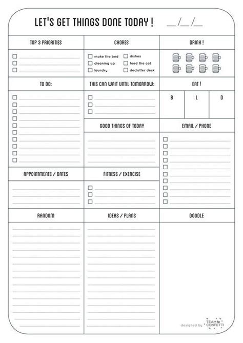 Free Printable To Do Lists To Help Get Your Life Together Daily