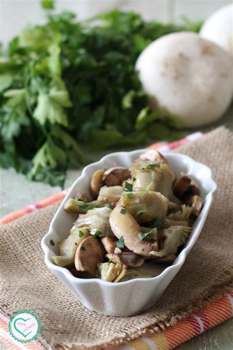 Come preparare i carciofi bolliti. Funghi e carciofi trifolati, ricetta contorno | cucina ...