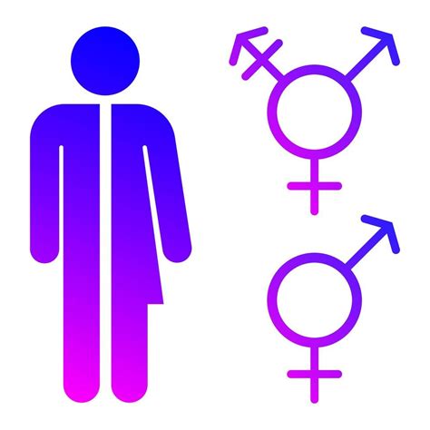 Unisex Or Intersex Symbol Icon Collection Male And Female Symbols Vector Illustration 12433580