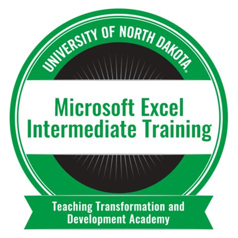 Microsoft Excel Intermediate Training Credly