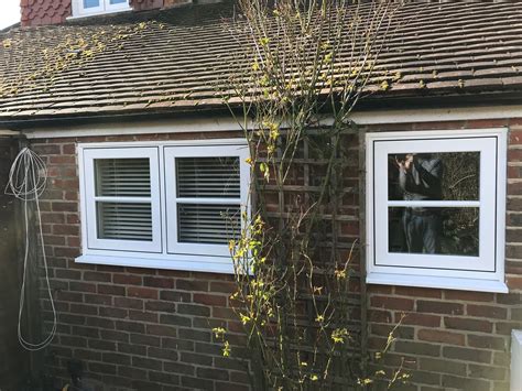 Deceuninck Heritage Flush Sash Windows In White Woodgrain With External