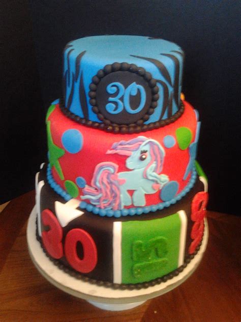 Stephanies 30th Birthday Cake With All Of Her Favorite 80s Memories