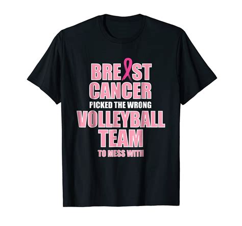Breast Cancer Awareness Volleyball Team Matching T Shirt Ln Lntee