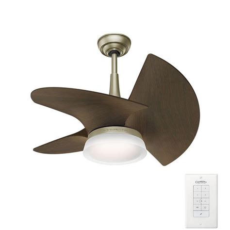 Looking for the best small ceiling fans for small rooms? Casablanca Orchid 30 in. LED Indoor/Outdoor Pewter Revival ...