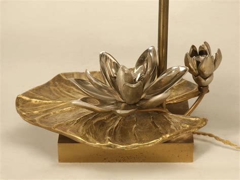 Maison Charles Water Lily Lamp In Doré Bronze For Sale At 1stdibs