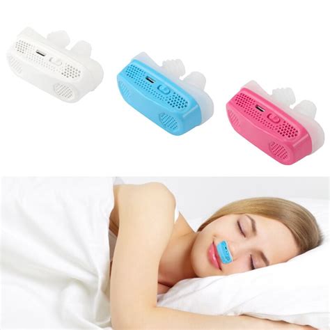 Electric Silicone Anti Snore Mini Snoring Device Nose Stopping Breathing Apparatus Sleeping Aid