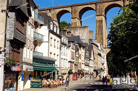 France Finistere Morlaix Viaduct Stock Photo Picture And Rights