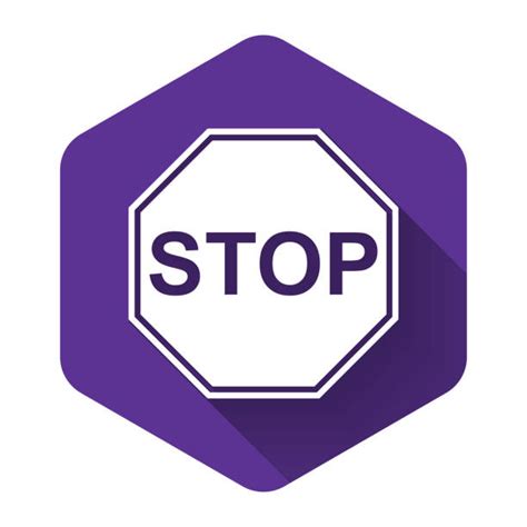 190 Stop Sign Road Sign Hexagon Warning Symbol Stock Photos Pictures
