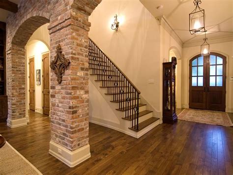 Pin By The Milled Olive On Custom Homes Interior Brick Brick Columns