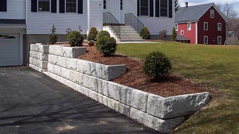 Front Yard Patio Concrete Retaining Walls Retaining Wall