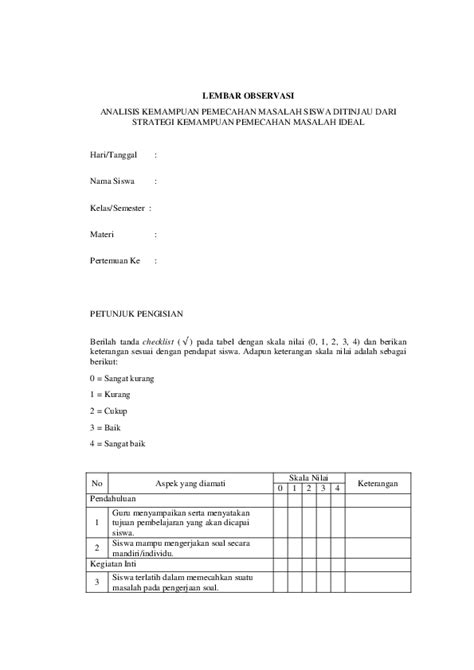 Contoh Lembar Validasi